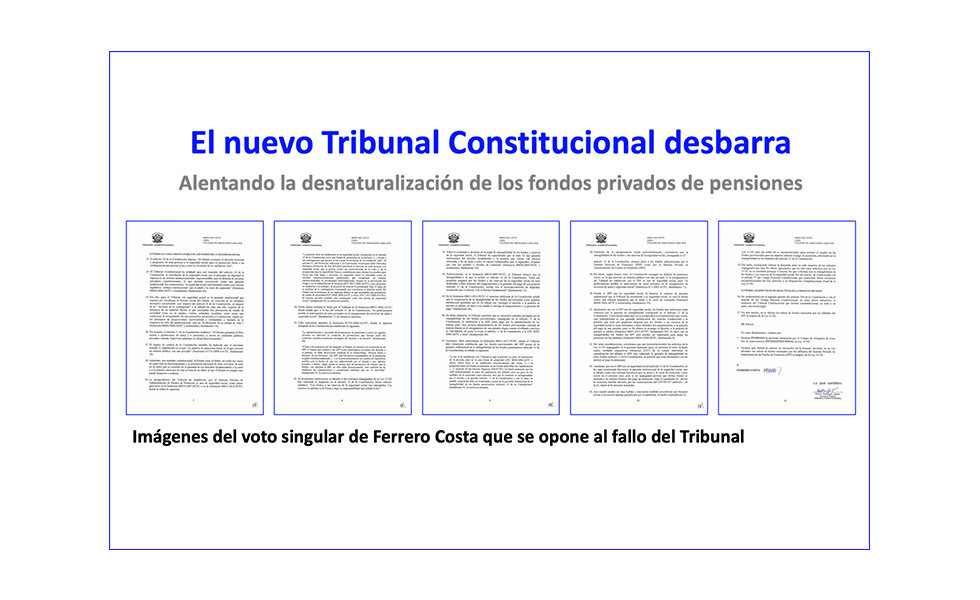 Intangibilidad de los fondos de pensiones privados