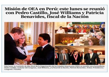La OEA debe recomendar que Castillo aclare imputaciones