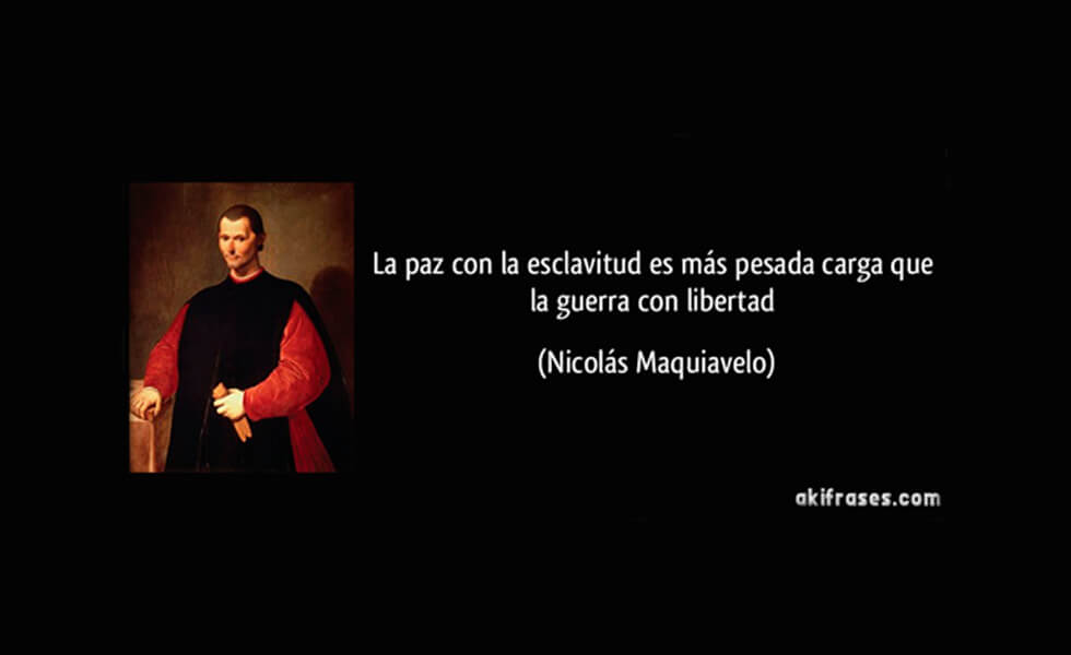“La guerra es horrible… pero la esclavitud es peor”