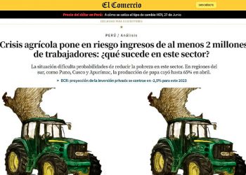 La caída artificial de la producción agraria nacional