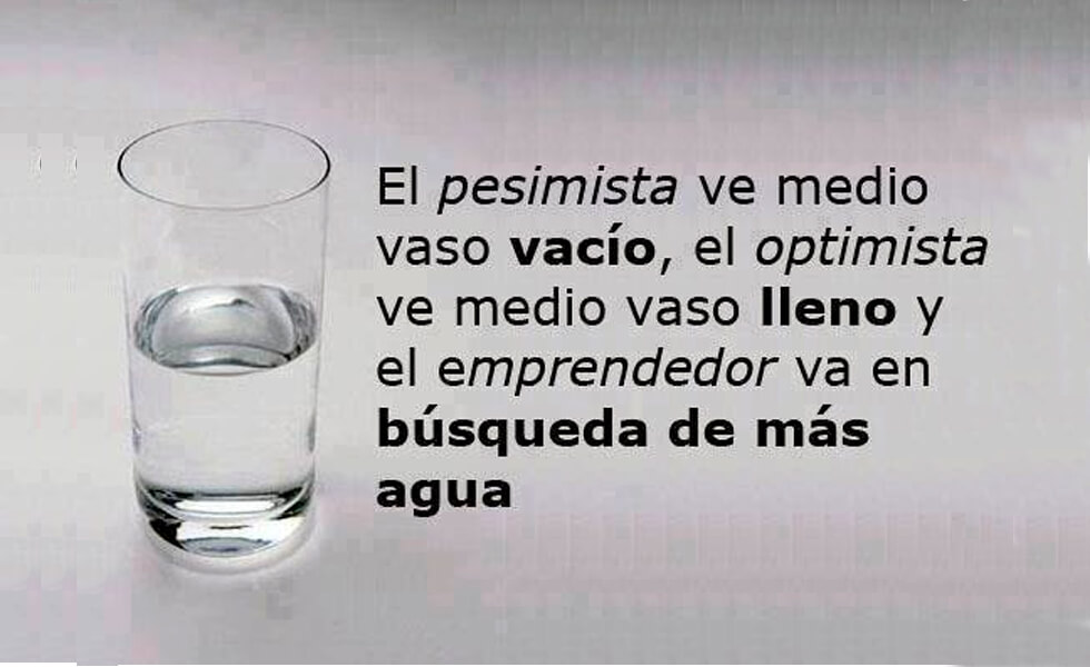 El vaso medio vacío