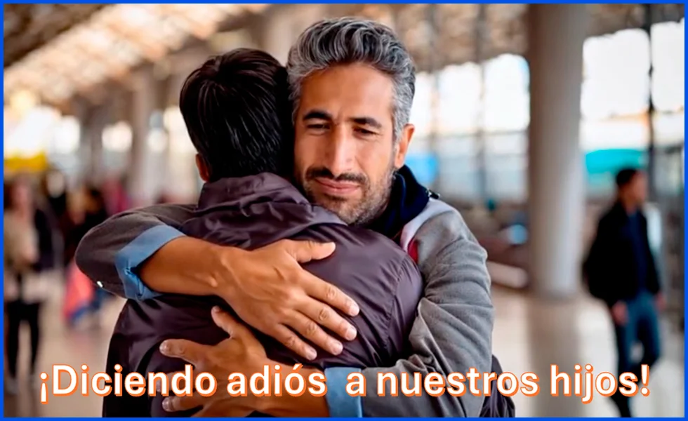 Despedir a nuestros hijos en el aeropuerto