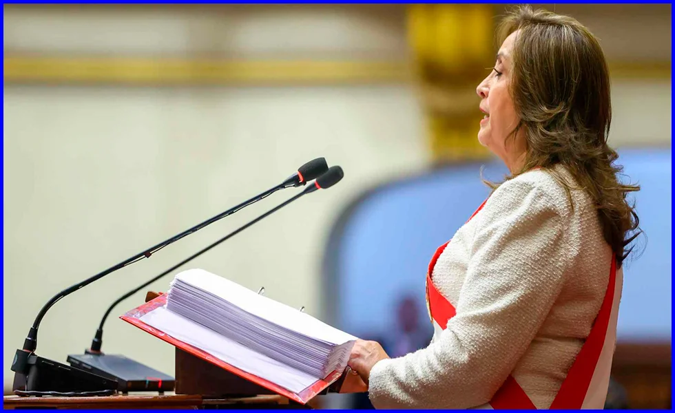 El último discurso de la presidente Boluarte