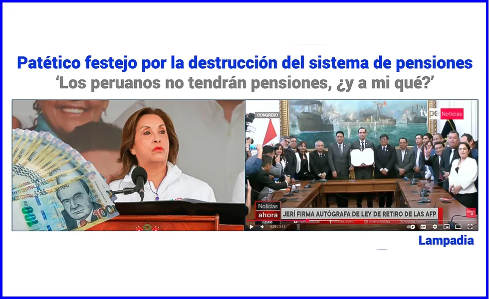 Sigue la destrucción de las pensiones